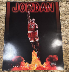 Vintage Costacos Bros NBA Gallery Edition Poster Lot Jordan Shaq Rigid Board