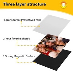 4×6 Inch Magnetic Picture Frame for Refrigerator Fridge Pictures Frame