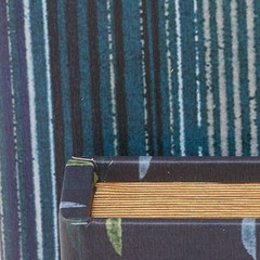 Durable Faux Leather Storage Boxes – Set of 3 Book Shaped in Striped Patterns