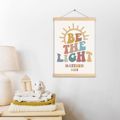 Christian Wall Decor, Be the Light Matthew 5:14 Inspirational Wall Art Poster, C