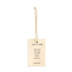 Demdaco Inspired Bell, Gratitude, Rope Hanger, Blue, 2.5″x1″x11″H