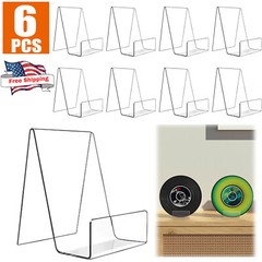 6 Pack Acrylic Book Stand Clear Easel Stand for Display Book Display Holder Tool