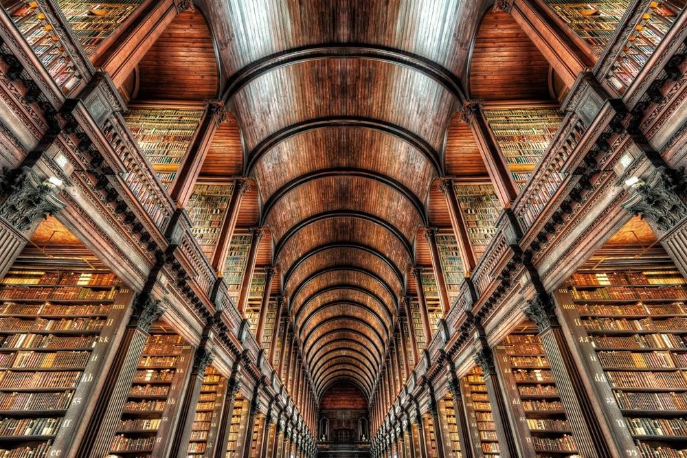 Trinity College Library Dublin Ireland Long Room Poster 16×24
