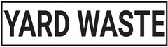 Yard Waste🚮♻️ Sticker 10″ X 3″ for Yard Debris. (2 Stickers Per Order)