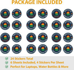 24-Pack Waterproof Dumpster Fire Response Team Vinyl Stickers for Various Uses