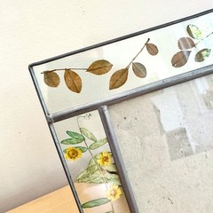 Cottagecore Pressed Flower Glass Frame Set 5×7 & 4×6 Burnes of Boston 1998