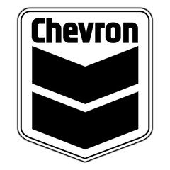 Chevron Gas Station Black Logo #2 Sticker Waterproof Vinyl Decal Die-Cut Laptop