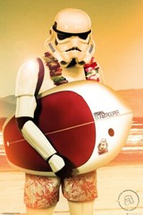 Original Stormtrooper – Poster (Stormtrooper With Surfboard – Surfing)