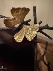 Michael Aram Butterfly Ginkgo Solid Brass/Gold-Tone Frame for 8”x10” Photo