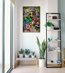 Marvel Comics – Comic Poster / Print (Here Come The Heroes) (Size: 24″ X 36″)