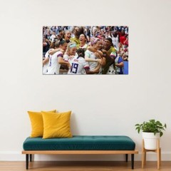 282283 USA Women National Soccer Team 2019 World Cup Champion PRINT POSTER