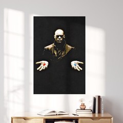 Morpheus In The Matrix Red Pill Blue Pill Movies 1990s Wall Art Poster Print