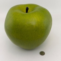 Jumbo XL Fake Faux Food Prop Decor Fall Green Granny Smith Apple Fruit Large 6″