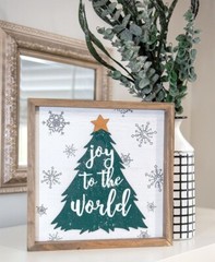 Joy to the World Christmas Sign, Rustic Decor, Farmhouse Decor