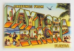Greetings from Daytona Beach Florida FRIDGE MAGNET travel souvenir «style A»