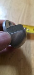NOS Italian Satin Nickel Floor Mount Door Stop Architectural Hardware as shown