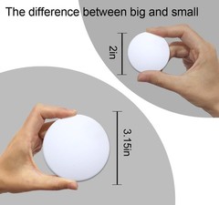 Door Stoppers (6 Pcs) Door Stops Wall Protector. 2″ White Silicone Door Bumpers