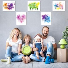 9 Pack Motivational Wall Art Inspirational Quote Posters Wall Decor