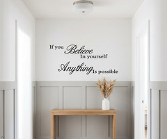 If You Believe in Yourself Anything is Possible Removable Wall Quotes Arts decal