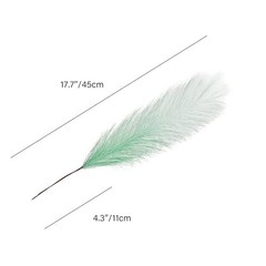 Mandy’s Silk Pampas Grass Bouquet 20 Stems 17.7in Fluffy Gradient Green