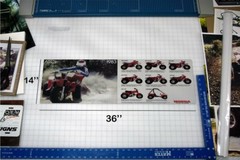 1983 Honda ATC Line Up Flyer Poster Banner Ad OEM Brochure Specs