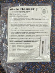 Large Plate Hanger Set – Invisible Disc Adhesive (4 Hangers, 4 Inch)