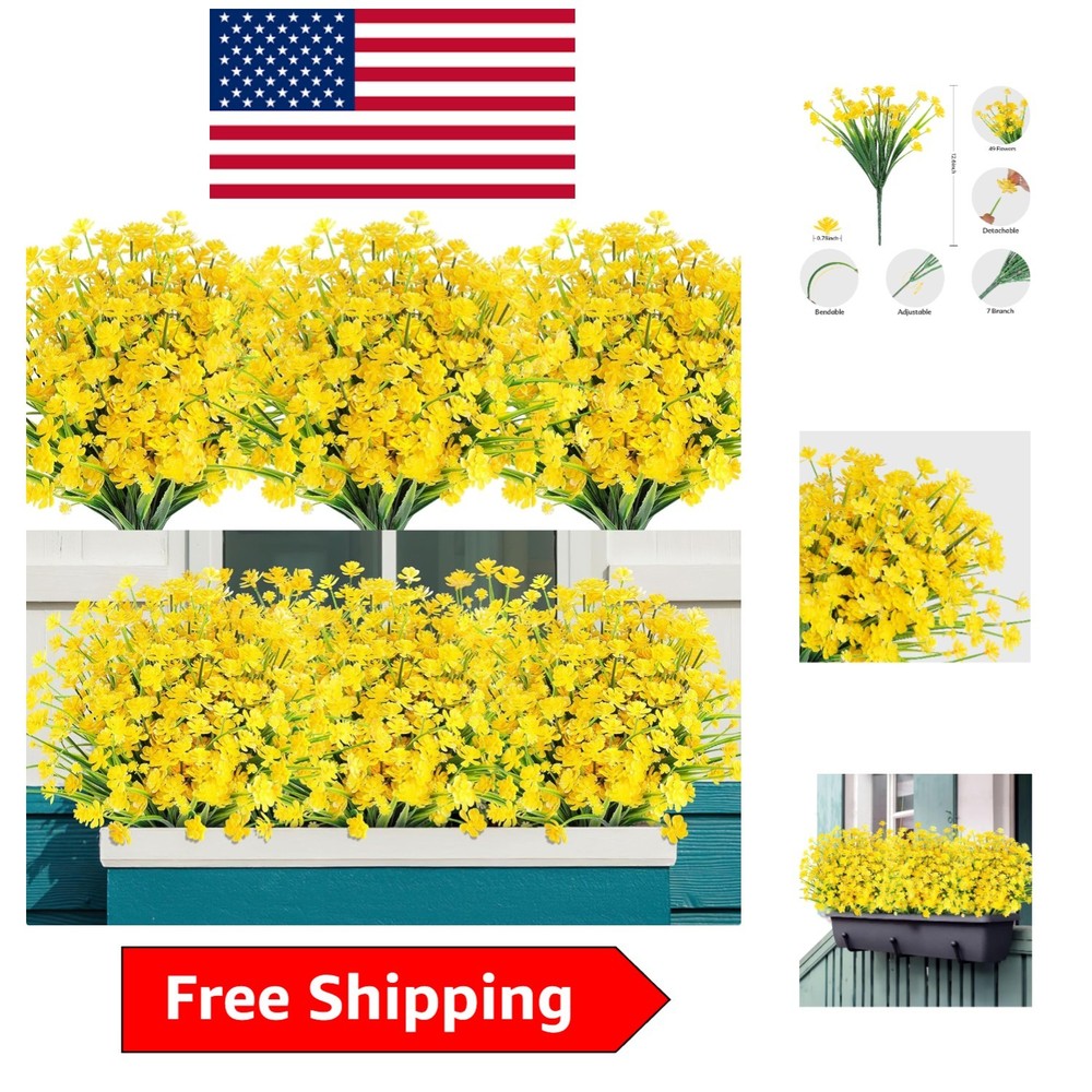 Versatile 24 Count Silk & Plastic Flowers – Durable Decor for All Occasions