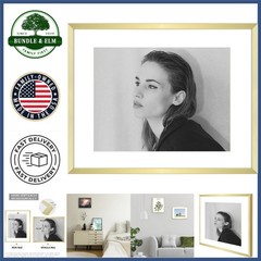 Single Picture Frame with Sawtooth Hangers for Horizontal or Vertical Use