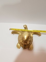 Golden Resin Mommy Baby Sea Turtle Tortoise Beach Home Decor Salt Life