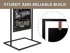 Metal Double Sided Swinging Chalkboard Sign – 24×42 in, Magnetic