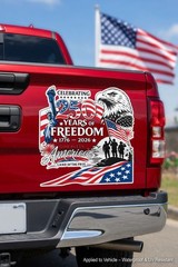 America 250 Adhesive Sticker | 1776–2026 Patriotic Decal | America’s 250 Years