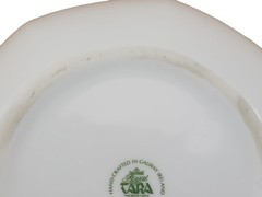 Royal Tara Blackbird 4.5″ Porcelain Plate Shamrock Gold Trim Ireland