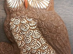 VTG Retro White Brn Owl Set Wall Plaque Foam Kitch Multi Styles Colors Listed