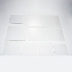 2 CLEAR 8″ PLEXIGLASS SHEETS Square Acrylic Sign Boards Party Wedding Crafts
