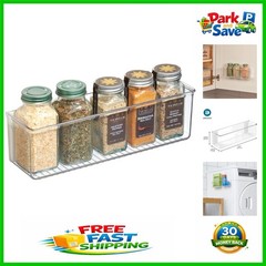 Compact Clear Storage Organizer – Perfect for Kitchen, Bathroom & Office Walls