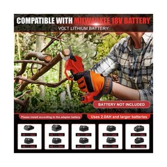 Pole Pruning Shears Compatible with Milwaukee 18V Battery(No Battery), Brushl…