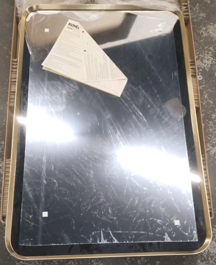 Kohler Essential22″ x 34″ rectangular framed mirrorK-26052-BGL