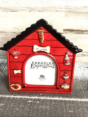Enduring Expressions Ceramic Dog House Picture Frame