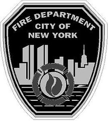 New York City Fire Department Reflective/Matte Vinyl Decal Subdued Fire EMS FDNY