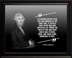 Thomas Jefferson If A Nation Poster Print Picture or Framed Wall Art