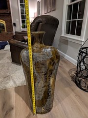 Large Studio Pottery Floor Vase – Sherwin Moss (Pepper Pike Pottery, Ohio) – 32”