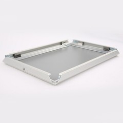 24×36 Poster Frame Lockable – Silver 1.25″ Aluminum Profile Snap Picture Frame
