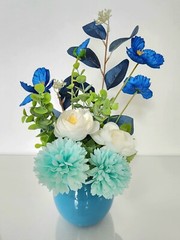 Artificial faux Ball Mixed Flora plants home kitchen office occasion decoration