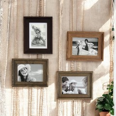 100% Solid Wood Picture Frames 8×12 with Glass 2 Pack – Rustic Natural Wooden…