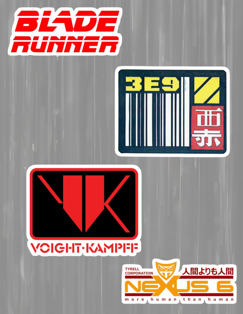 Blade Runner 80’s Movies 4pc Sticker Pack