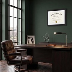 11×14 Diploma Frame with Shatter-Resistant Glass – Use as 8.5×11 Frame with M…