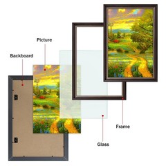 12×18 Picture Frame Without Mat for 12×18 Photo/Prints,High Definition Real …