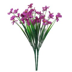 2-10 Bundle Artificial Flower Outdoor UV Resistant Fake Violet Flower Home Decor