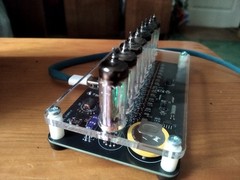 Nixie tube clock IV-6 8-digit VFD vintage desk clock video USB-C
