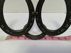 Nordic Forge Custom Made Picture Frame Real Horse Shoes & Nails Western Country